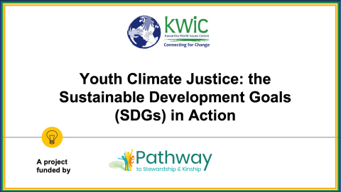 photo to promote the Youth Climate Justice: The Sustainable Development Goals in Action Workshops